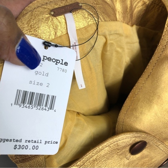 Free People Goldie, leather bronze, mini dress - Picture 6 of 15